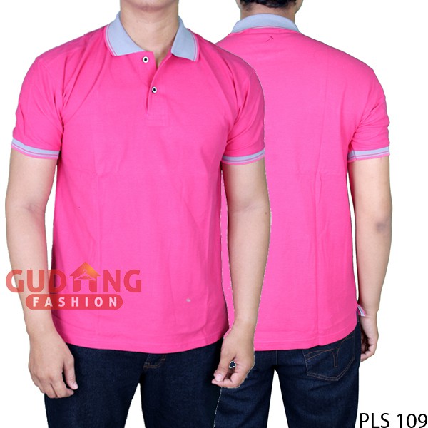 Polo Shirt Basic Simple Pria PLS 109