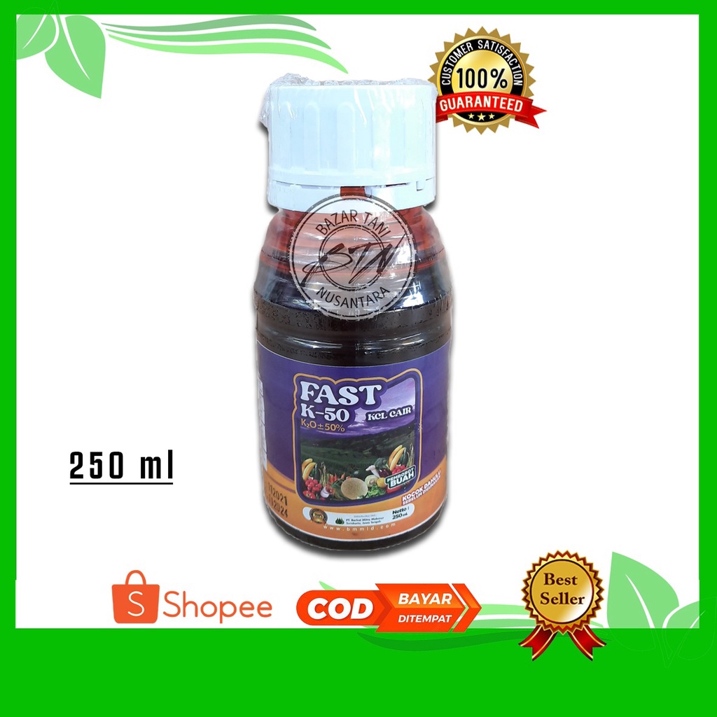 FAST K-50 K2O -+ 50% 250 ML PEMBOBOT BUAH PEMBENTUKAN BUAH PENGISI BUAH KCL CAIR UNTUK TANAMAN PADI 
