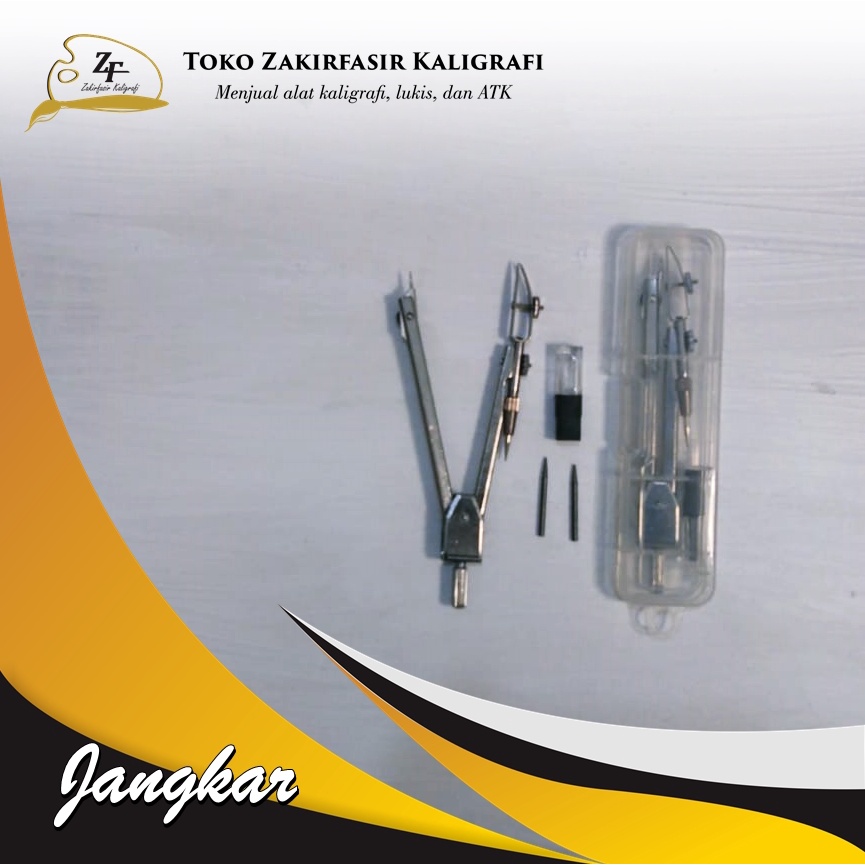 

JANGKAR STAINLESS STEEL/ JANGKAR BAZIC NO 4007/ ANTI KARAT/JANGKA MATHEMATIC SET