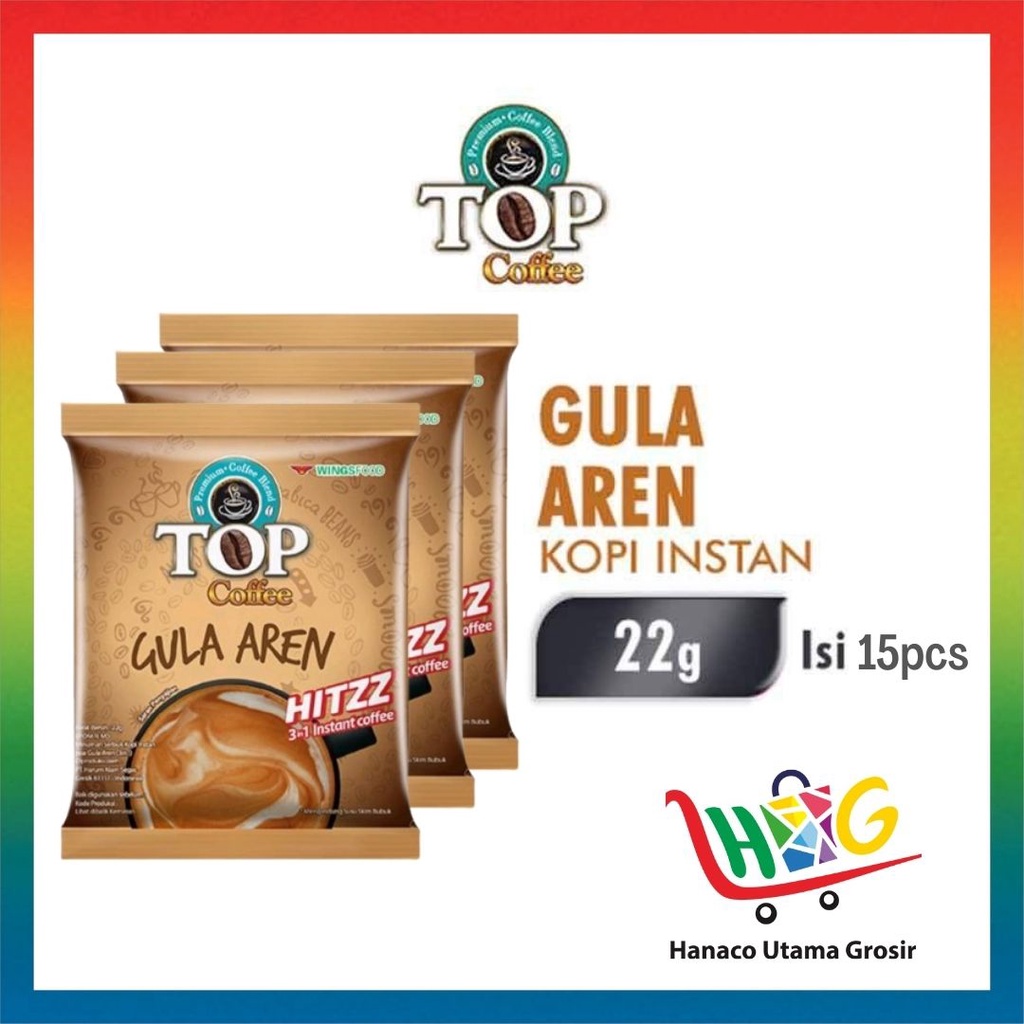 Top Coffee Gula Aren 15 x 22g [ 1 renceng ]