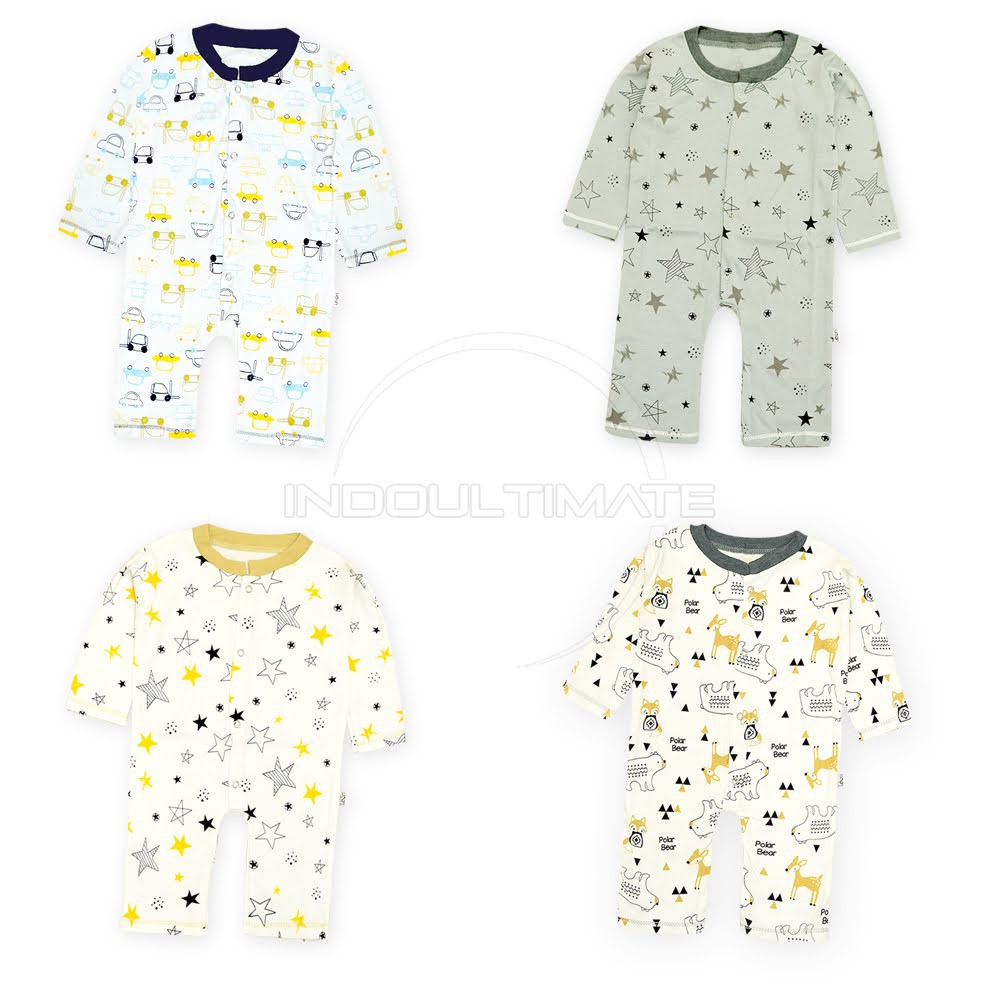 Jumper Panjang Bayi JP-GY051 BABY LEON  Baju Bayi Anak Baru Lahir Laki Laki Perempuan Balita