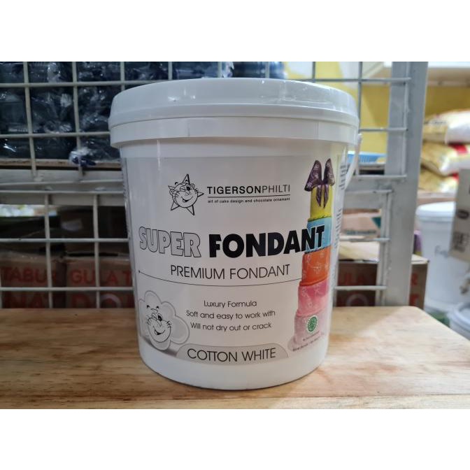 

] Super Fondant 5 kg / Tigerson philti cotton white 5kg