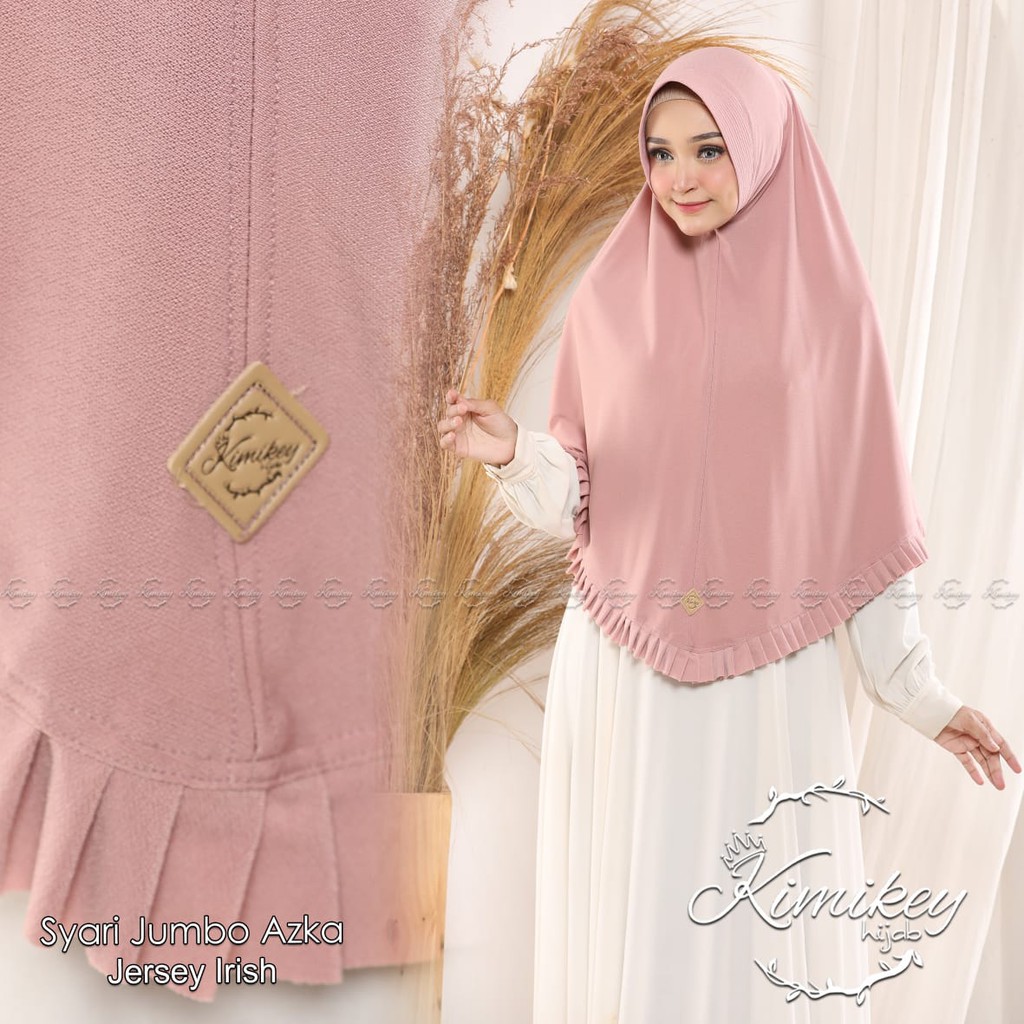 Jilbab Instan Jumbo Azka Original By Kimikey-1