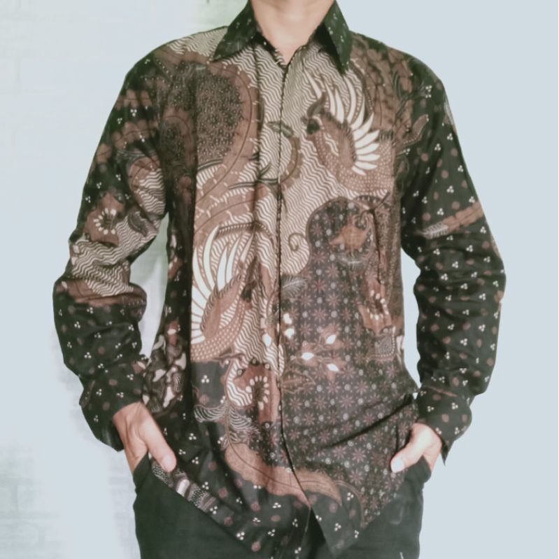 BATIK TUNIK LENGAN SERUT HEM BATIK