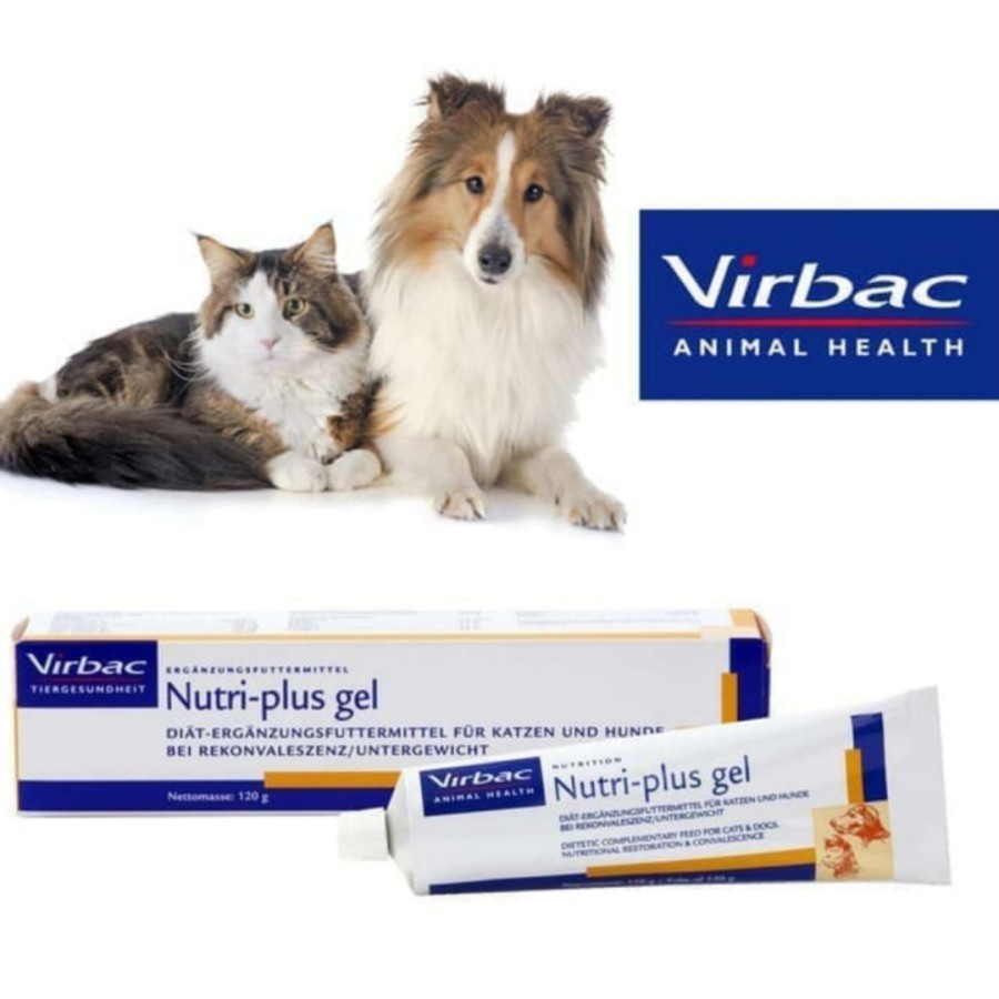 nutri plus gel vitamin kucing dan anjing virbac 120.5 gram