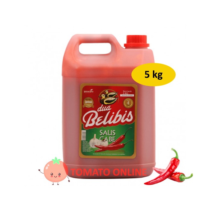 

- BARU Sambal Saus Cabe Dua Belibis Jerigen Dirigen Galon 5 kg / 5kg