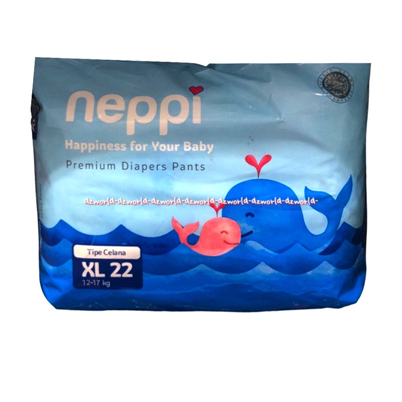 Neppi Premium Diapers Pants XL 22 Popok Celana Nepi XL 22pcs