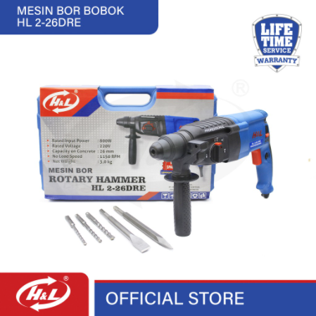 HL Mesin Bor Bobok Rotary Hammer HL 2-26 DRE
