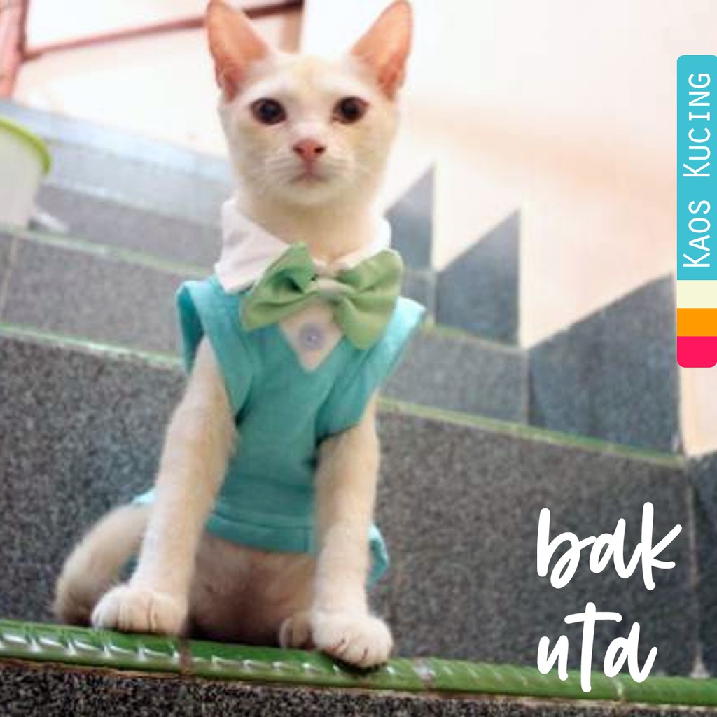 Kaos tuxedo toska untuk kucing dan anjing /Jual Baju Kucing Terlengkap &amp; Berkualitas size S M L XL