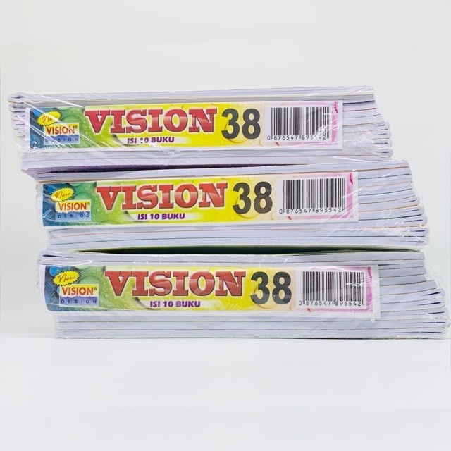 

[1pcs] Buku Tulis VISION 10x38 Lembar A5