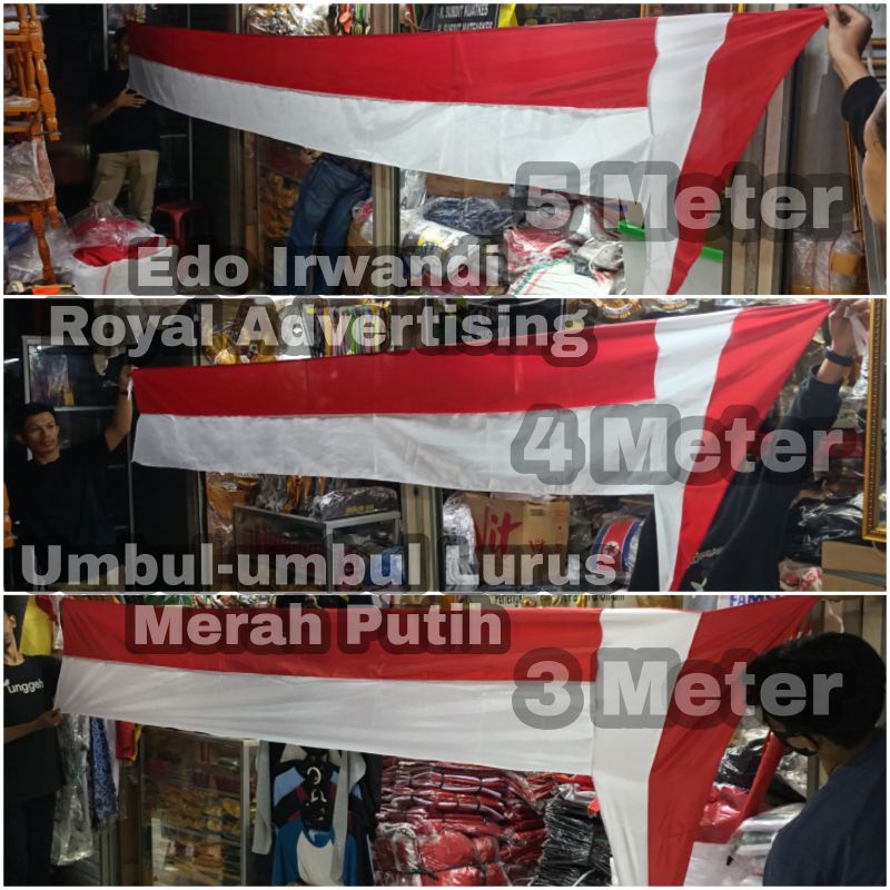 

Umbul-umbul Lurus Bendera Merah Putih Ukuran 3 Meter Ready Stock Berkualitas