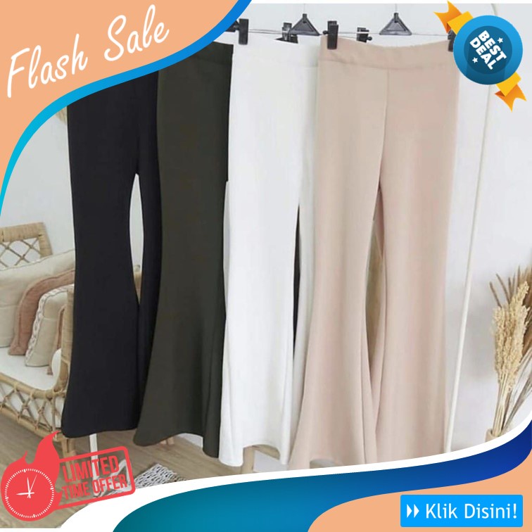 AHLAMII CELANA CUTBRAY SCUBA PUTIH CELANA PUTIH SCUBA PREMIUM HIGHWAIST PANTS