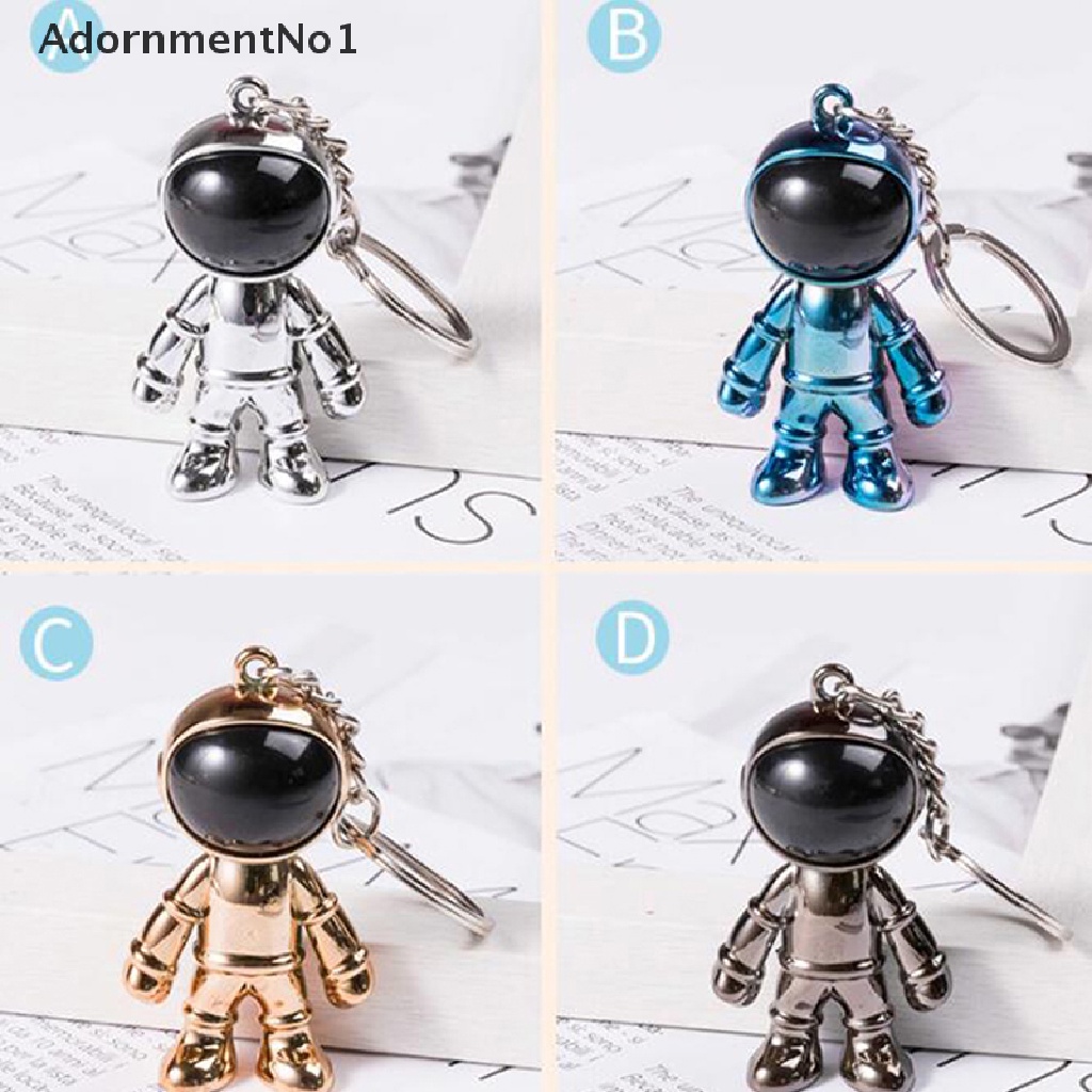 (AdornmentNo1) Gantungan Kunci Bentuk Robot Luar Angkasa Astronot 3D Handmade Bahan Alloy Untuk Pria