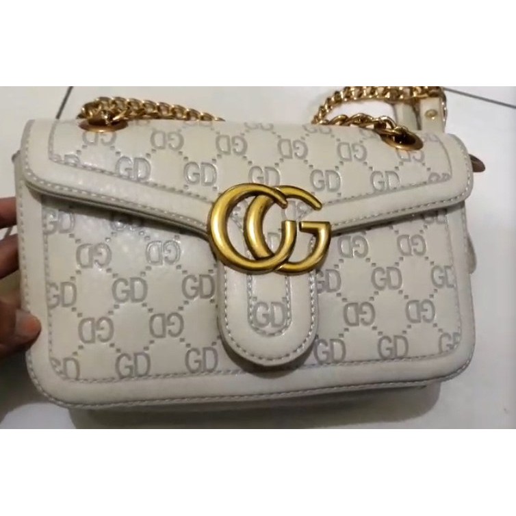 Tas Selempang Wanita Rantai Tas Bahu Korea Tas Wanita ABG Tas Gucci GD Tas Cantik Wanita Gucci