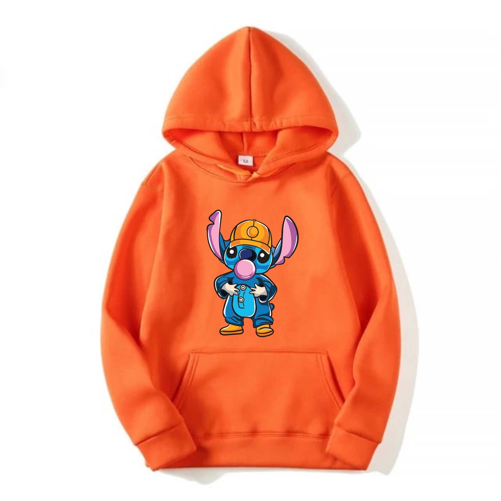 STICH Jumper Hoodie II STICH Sweater Hoodie II Sweter Oblong Topi SIZE M - XL ( Pria &amp; Wanita / Anak &amp; Dewasa )