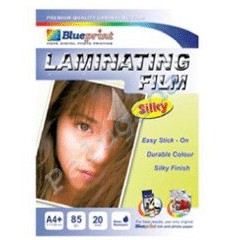 

Blueprint Laminating Silky Film (BP-SFA485)- A4, 20 Sheet, 55um, Laminating, Silky, Water Resistant