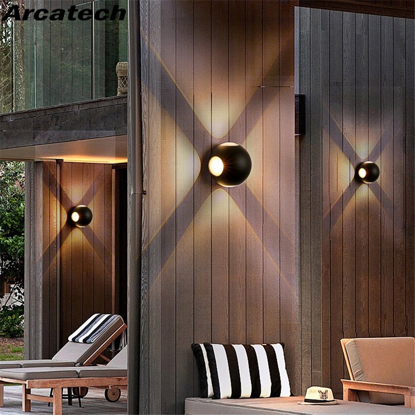 Lampu Dinding Minimalis Modern 12W &amp; 6W 220V Lampu dekorasi Outdoor Indoor Lampu Kamar Tidur Anti Air Waterproof LED Wall Light Waterproof IP65 Modern Porch Lamp LED Outdoor Garden Home Hallway Retro Lampu Teras Lampu Jalan Lampu Hias dekorasi Retro Antik