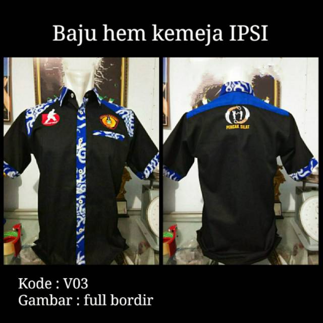 Baju Hem kemeja pencak silat IPSI kode V03
