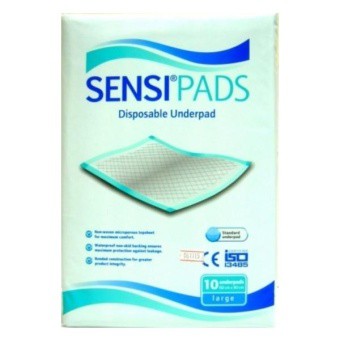 Sensi Pads Disposable Absorbent Underpads isi 10 Lembar Perlak Sekali Pakai