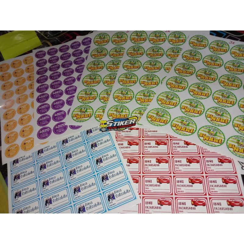 

stiker label bahan kromo