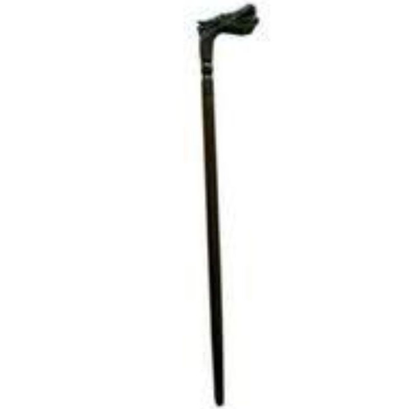 TONGKAT TEKEN KEPALA NAGA KAYU JATI