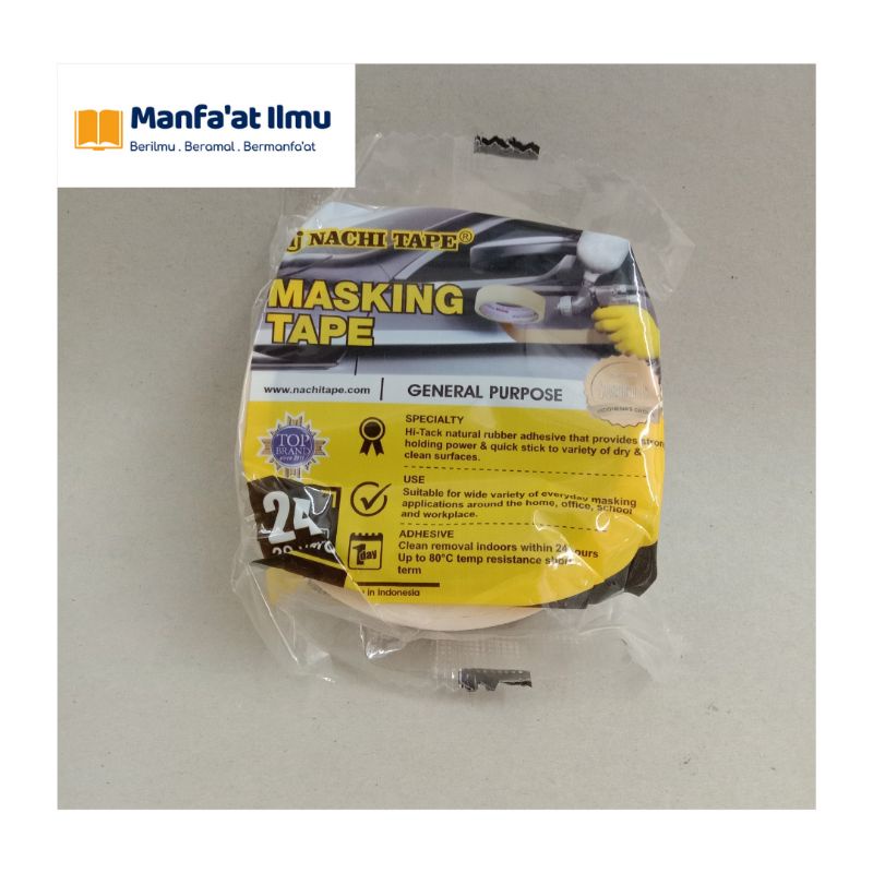

Lakban Kertas / Masking Tape Nachi Tape (Lebar 24mm)