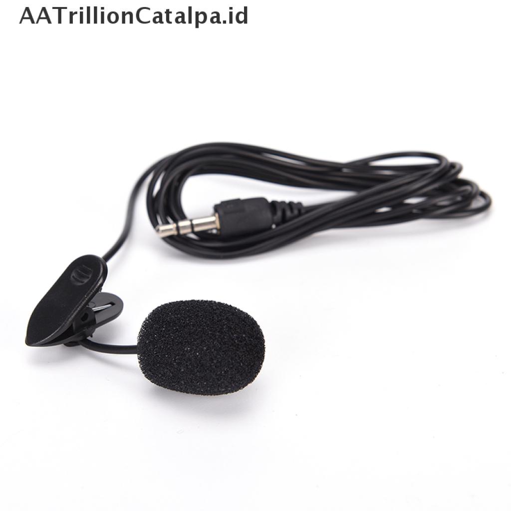 (AATrillionCatalpa) Mikrofon lavalier mini 3.5mm Kualitas Tinggi Untuk pc / laptop