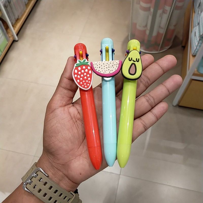 

Miniso 6 colored pen fruit series for3