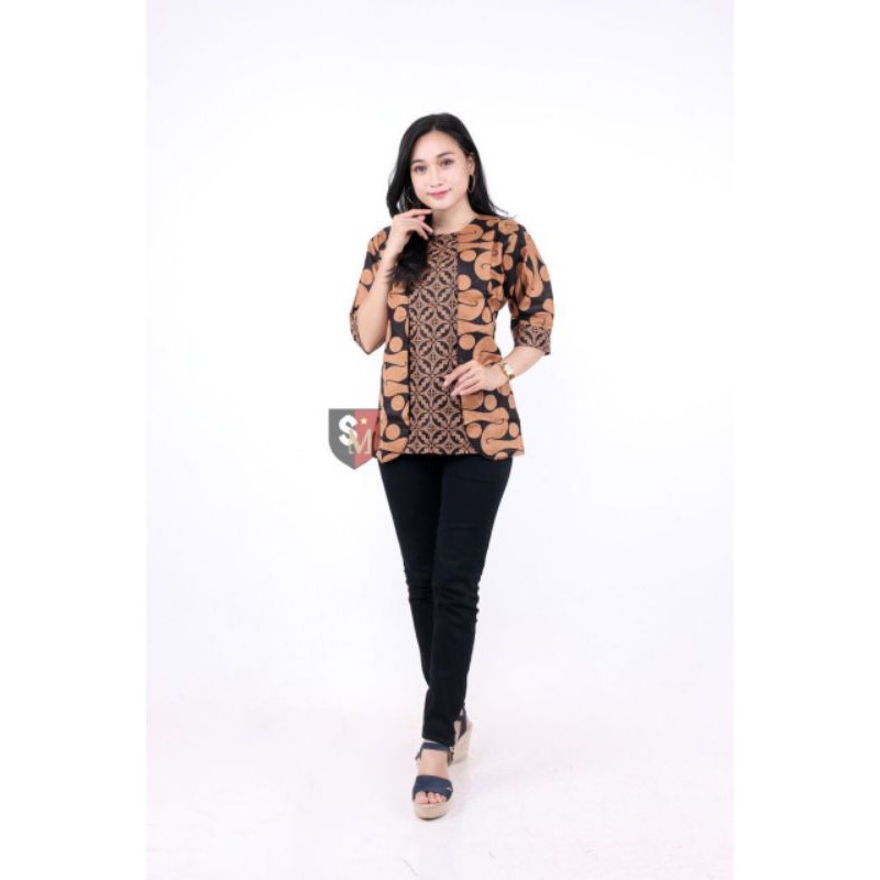 Atasan Batik Wanita PPBTK07 Modern Batik murah Cassual Atasanbatik Wanitabatik /Atasanwanita...-B