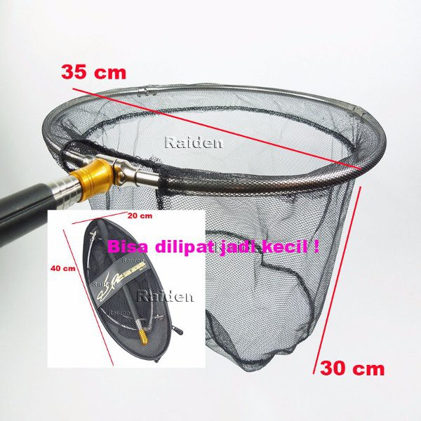 TERBARU Serokan ikan Stainless Steel Net Fishing jaring ikan lipat kecil TERLARIS, TERMURAH