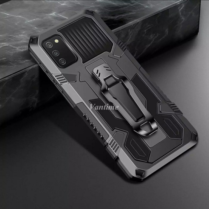 Casing Samsung Galaxy A 02s Hardcase A02S KickStand Cover Outdoor amor