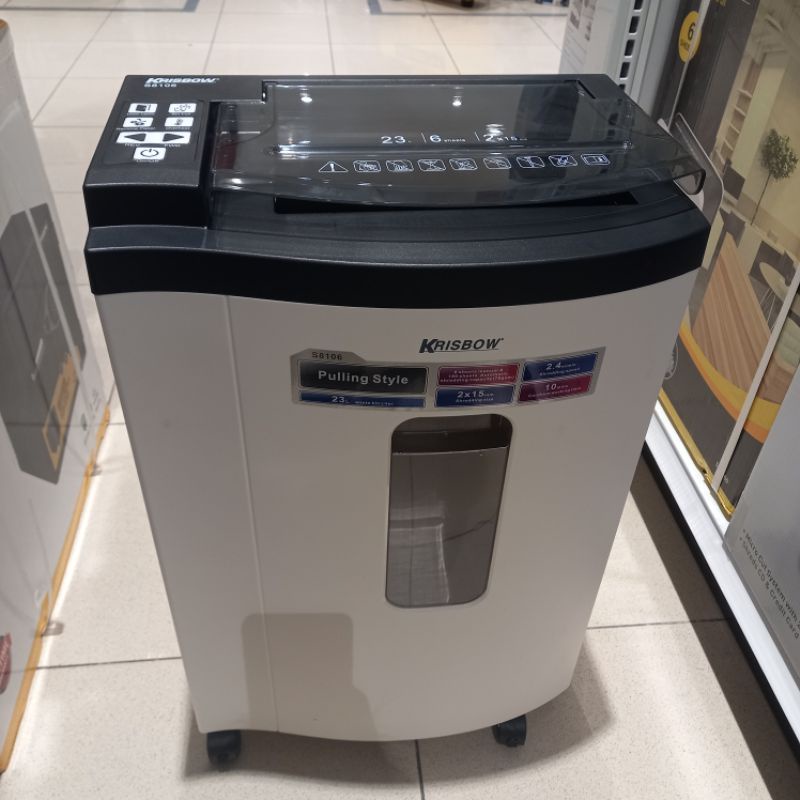 Krisbow mesin penghancur kertas paper shredder micro cut  S8106