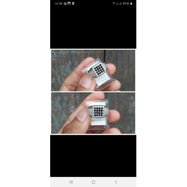cincin perak laki" berlian hitam.