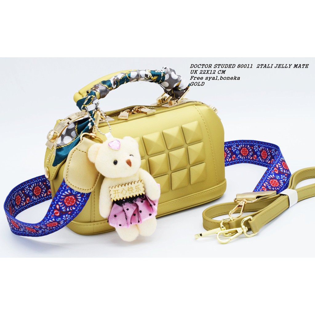 Tas Doctor jelly Matte double Strap uk 22x12x13 cm hrg Tas Doctor jelly Matte double Strap uk 22x12x13 cm hrg