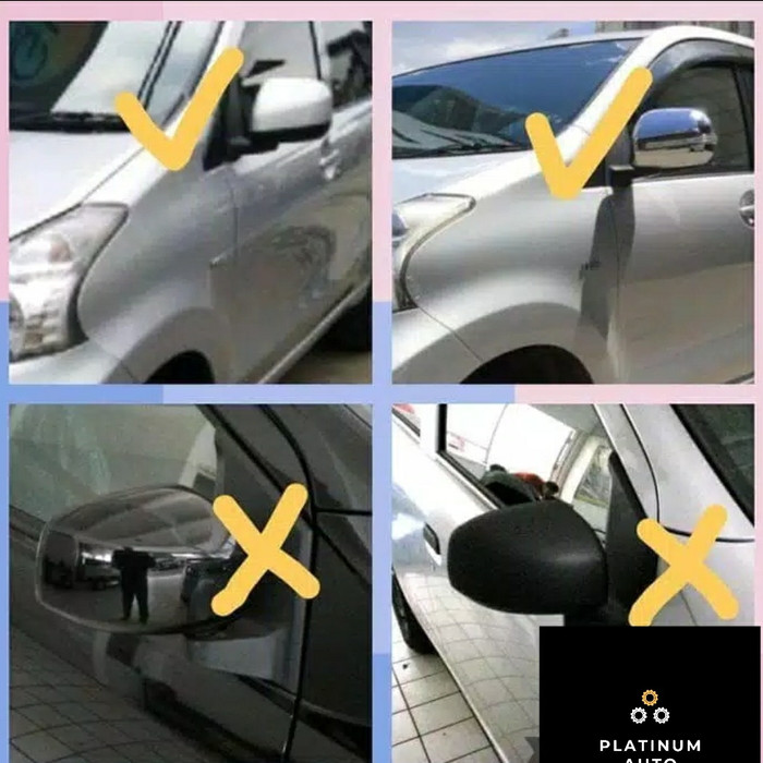 TUTUP Cover spion lampu TOYOTA All new avanza 2012 sampai 2018 MOTIF CARBON 2013 2014 2015 2016 2017 tipe G motif carbon