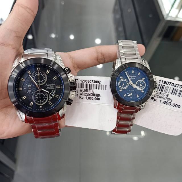 JAM TANGAN COUPLE ALEXANDRE CHRISTIE AC6226 / AC 6226 SEPASANG SILVER ORIGINAL