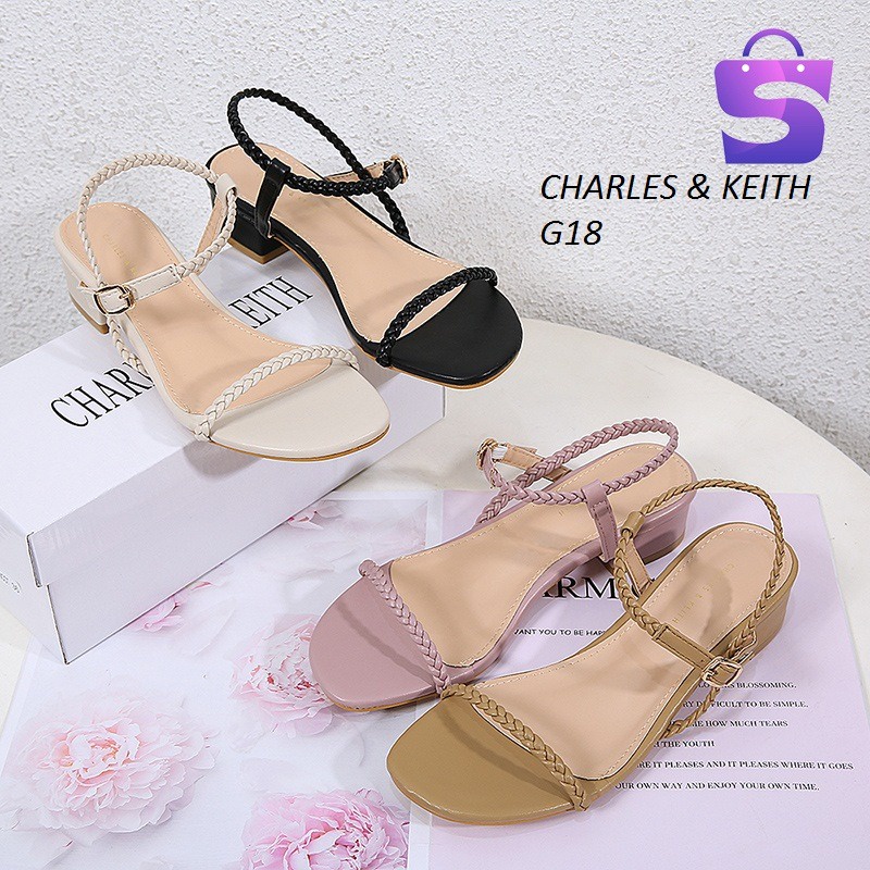 SEPATU WANITA HEELS PLATFORM SLINGBACK SHOES G18