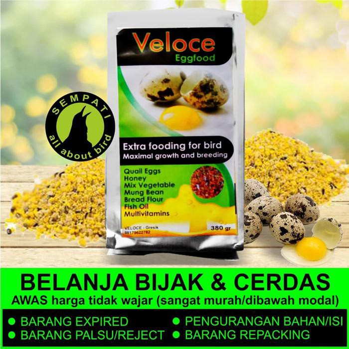 Egg Food Veloce Pakan Burung Kenari Lovebird Dll Ja18