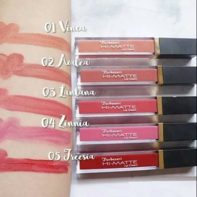 PURBASARI HI-MATTE LIP CREAM // LIPCREAM PURBASARI