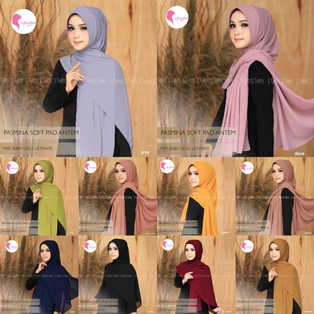 Pasmina Soft Pad Antem by Azzahra