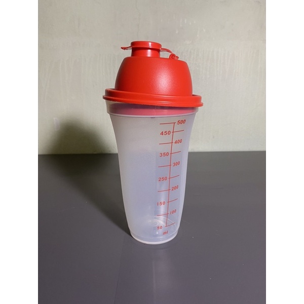 Quick Shake Tupperware Shaker Protein Minuman Botol Minum Takaran Merah