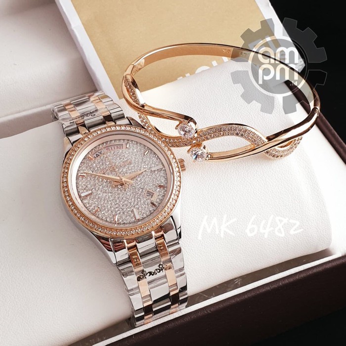 Suplier Jam & Gelang Michael K*rs Kiley Pave Rose Two MK6482 Ori B*