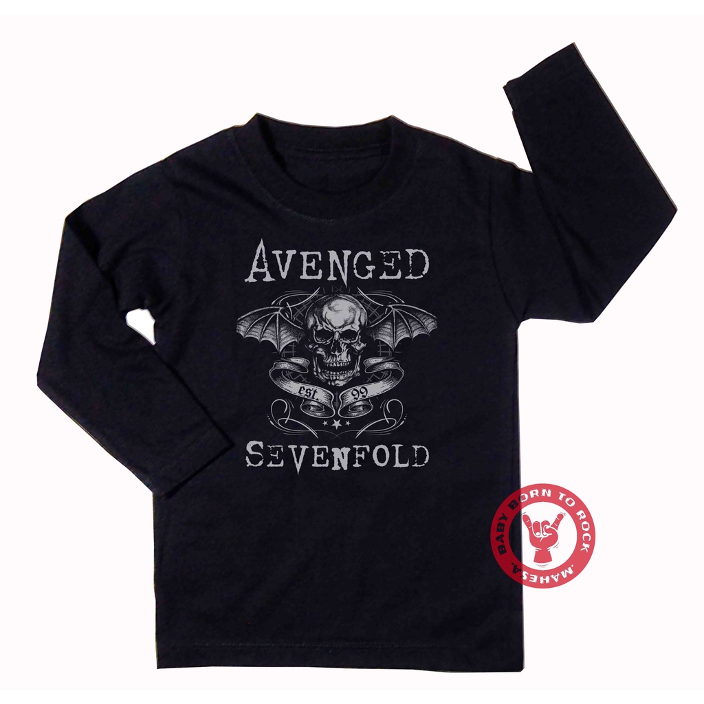 Kaos Band Anak avenged sevenfold  Lengan Panjang