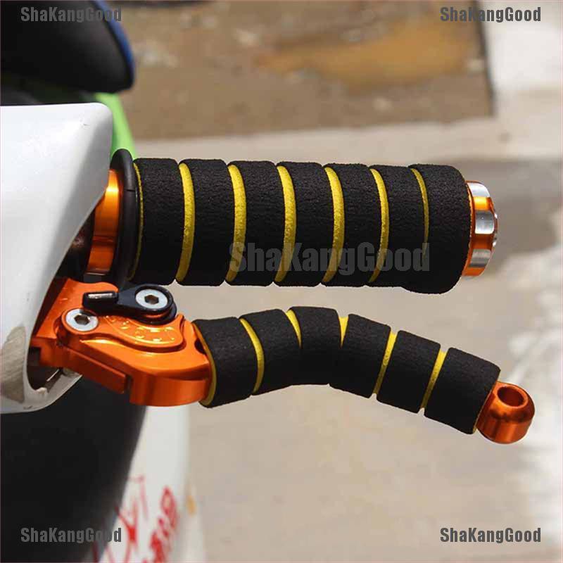 Fad ShaKang 2 Pasang Grip Stang Sepeda / Motor + Tuas Rem / Kopling Lembut