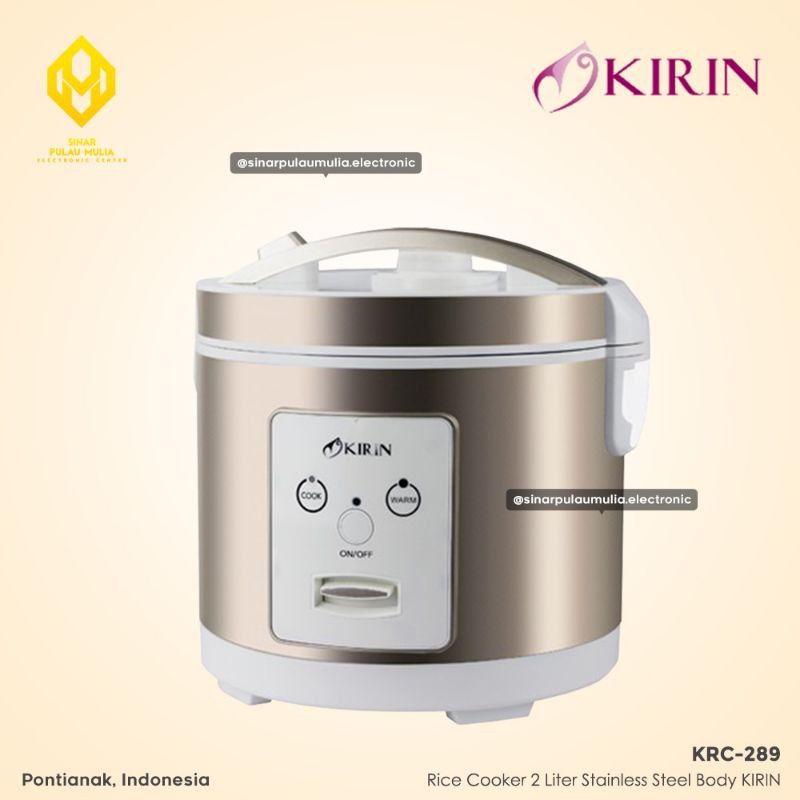 Kirin Rice Cooker Magic Com 2 Liter - KRC-289 / KRC 289 / KRC289