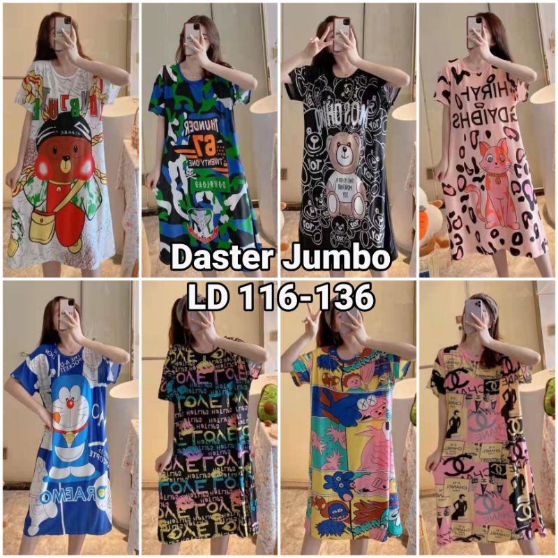 Baju Tidur Daster Wanita Import Over Size/Baju Tidur wanita import Jumbo New Motif C02