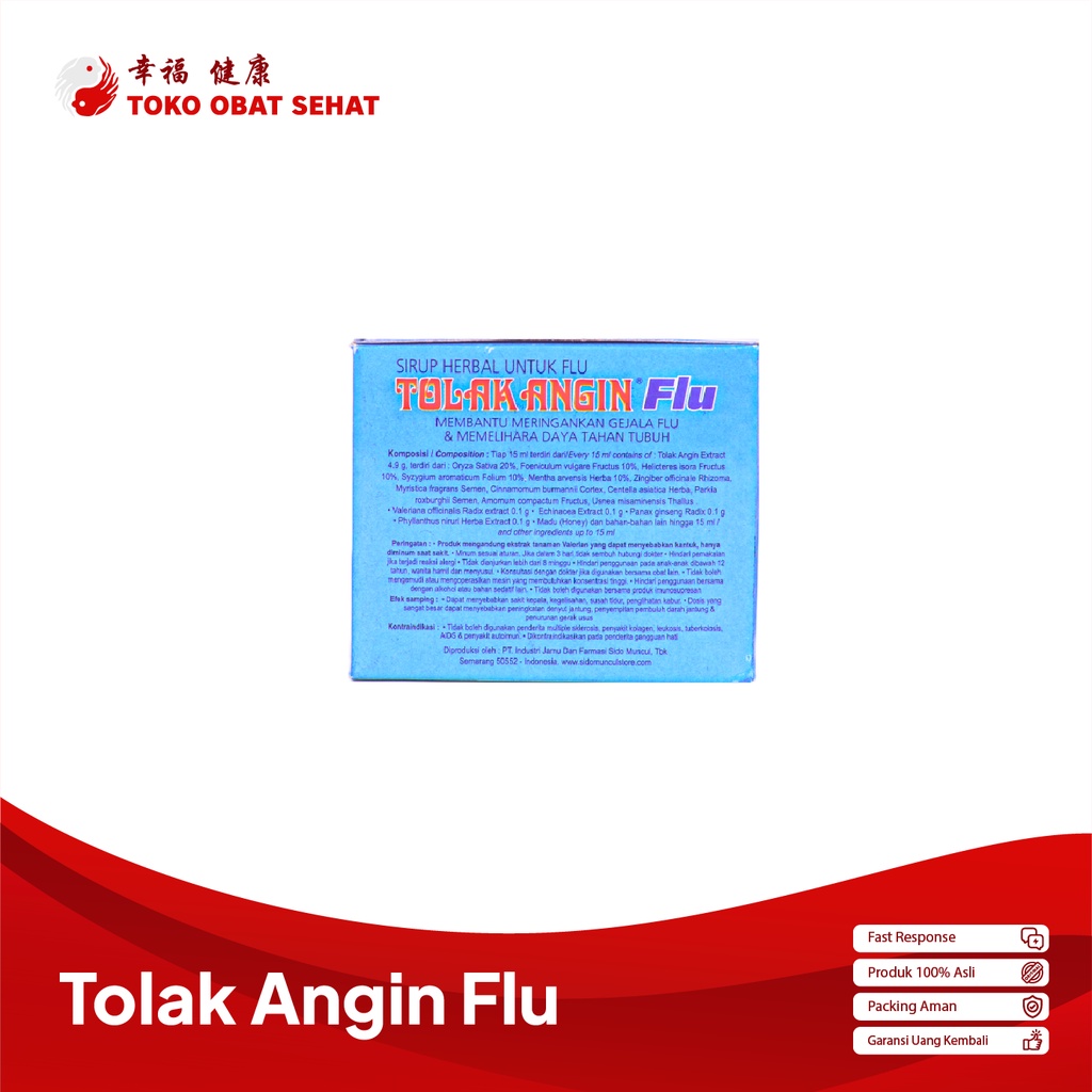 TOLAK ANGIN FLU SIDOMUNCUL - TOLAK ANGIN - OBAT FLU DAN PILEK HERBAL