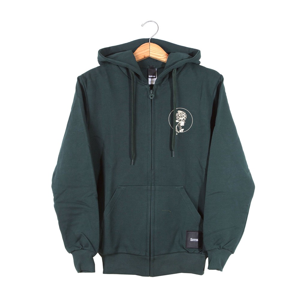 Gummo Zipper ZH SNAKE&FLOWER DARK GREEN