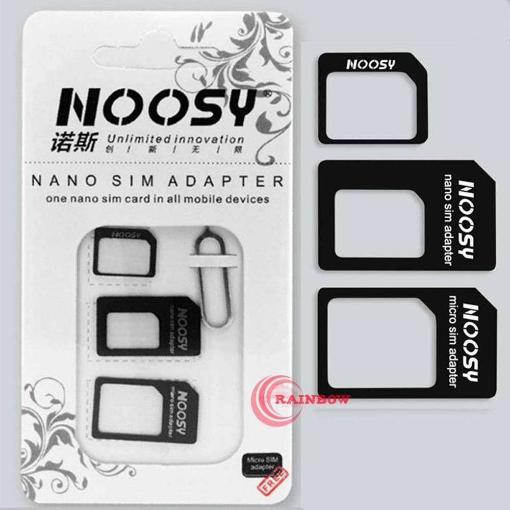 Noosy Sim Adaptor / Adapter 3in1 + Pin / Ejecter /Adapter Sim Noosy murah - warna ACAK/RANDOM