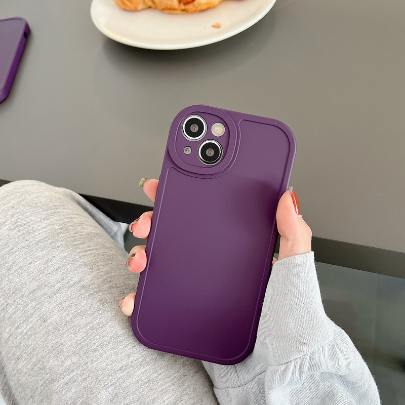 Casing hp Purple Silicone Case OPPO A3S A31 A53 A33 A9 A5 A57 F11 K3 K5 A52 A92 Reno 5 6 8 7Z XT VIVO Y11 Y12i Y15 Y17 Y20S Y12S Y20i V9 S1 V23E V23 V20 Pro Y19 Y93 Y91C Y91i Redmi 9T Note 9 10 Pro Girls Womens